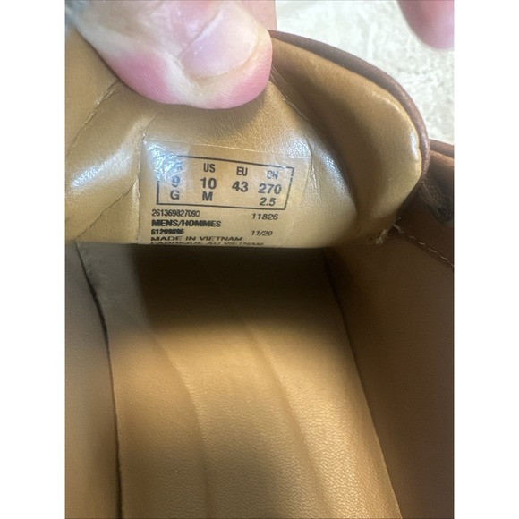 Clarks Mens Un Abode Ease Oxfords Shoes Solid Brown Leather Lace Up 10 - Picture 11 of 11